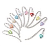 Opalite & Resin Enamel Bookmarks AJEW-JK00232-1