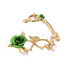 Alloy Rose Climber Wrap Around Stud Earrings for Women EJEW-A096-01D-4