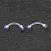 Acrylic Eyebrow Rings X1-AJEW-P084-06A-2