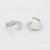 Tarnish Resistant 304 Stainless Steel Open Jump Rings STAS-N015-03-4x0.7mm-1