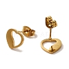 PVD Vacuum Plating 304 Stainless Steel Stud Earrings EJEW-Z040-25G-2