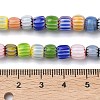 Handmade Millefiori Glass Chevron Beads LAMP-Z019-02B-4