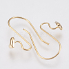 Brass Earring Hooks X-KK-T029-106G-2