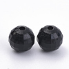 Opaque Acrylic Beads SACR-S300-01B-8mm-1
