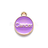 Alloy Enamel Pendants X-ENAM-S124-01B-01D-3