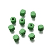 Spray Painted Wooden Beads WOOD-P021-01A-28-1