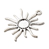 Tibetan Style Alloy Sun Pendant Cabochon Settings LS-X-TIBEP-Q043-079-RS-2