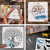Plastic Reusable Drawing Painting Stencils Templates DIY-WH0172-948-4