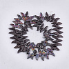 Electroplate Glass Beads Strands EGLA-T017-06F-2