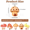 30Pcs 5 Styles Resin Pendants RESI-CJ0005-20-2