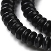 Natural Black Stone Beads Strands G-Z030-A21-01-4