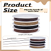 20 Yards 4 Colors Eco-Friendly Waxed Cotton Thread Cords YC-LP0001-02-2