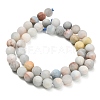 Natural Aquamarine Beads Strands G-P626-6mm-03-3