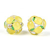 Fruit Round Resin Beads RESI-T059-03L-2