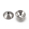 Tarnish Resistant 304 Stainless Steel Bead Caps X-STAS-I019-4mm-2