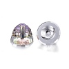 Electroplate K9 Glass Rhinestone Beads EGLA-L013-001-3