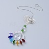 Crystals Chandelier Suncatchers Prisms Chakra Hanging Pendant AJEW-I040-17P-1