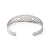Non-Tarnish 304 Stainless Steel Cuff Bangles BJEW-M234-03P-3