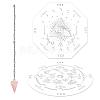 CRASPIRE DIY Pendulum Board Dowsing Divination Making Kit DIY-CP0007-28C-2