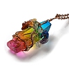 Quartz Crystal Pendant Necklaces NJEW-P287-01R-02-1