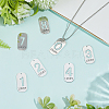10Pcs 304 Stainless Steel Pendants STAS-SC0021-58P-4