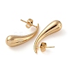 Ion Plating(IP) 304 Stainless Steel Teardrop Stud Earrings for Women EJEW-A104-14G-2