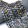 Natural Dumortierite Beads Strands G-C116-A81-02-1