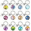 Alloy Glass Keychains KEYC-YW00008-01-2
