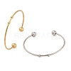 Fashion 304 Stainless Steel Cuff Bangles Torque Bangles BJEW-H473-01M-3