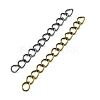 100Pcs 5 Color Iron Ends with Twist Chains DIY-FS0003-54-4