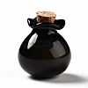 Lucky Bag Shape Glass Cork Bottles Ornament AJEW-A039-02I-1
