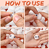 150Pcs Polyester Pom Pom Ball DIY-SC0031-33F-3