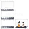 FINGERINSPIRE 4Pcs Transparent Plastic Minifigure Display Cases ODIS-FG0001-78-1