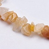 Natural Red and Yellow Jade Stone Bead Strands X-G-R192-11-3