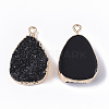 Druzy Resin Pendants RESI-S383-018-2