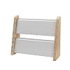 2-Tier PU Leather Pendant & Necklace Display Stands NDIS-F004-01B-2