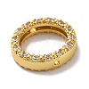 Rack Plating Brass with Cubic Zirconia Bead Frame KK-S406-09C-G-2