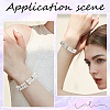 8Pcs 2 Colors Brass Micro Pave Clear Cubic Zirconia Twister Clasps ZIRC-BBC0001-97-5