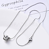 304 Stainless Steel Coreana Chain Necklace NJEW-S420-005B-P-5