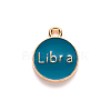 Alloy Enamel Pendants X-ENAM-S124-01B-05K-3