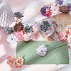 CRASPIRE 100Pcs 10 Colors Silk Cloth Artifical Flower Heads DIY-CP0007-29-4