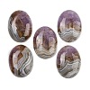 Natural Amethyst Lace Agate Pendants G-A244-12A-02-1