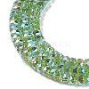 Electroplate Glass Beads Strands GLAA-Q105-03J-3
