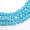 Opaque Solid Glass Bead Strands X-GLAA-R166-3mm-02K-1