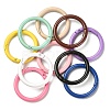 10Pcs Spray Painted Alloy Spring Gate Rings FIND-YW0001-62-3