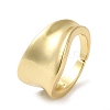Rack Plating Brass Twist Open Cuff Rings RJEW-E290-04G-1