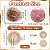 36Pcs 18 Cplors Faux Fox Fur Soft Pompom Ball AJEW-OC0013-65-2