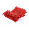 Red Rectangle Jewelry Packing Drawable Pouches X-T248A011-1