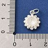925 Sterling Silver Sunflower Charms STER-K180-03S-3