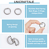 Unicraftale 2Pcs 304 Stainless Steel Spring Gate Rings STAS-UN0048-37-5